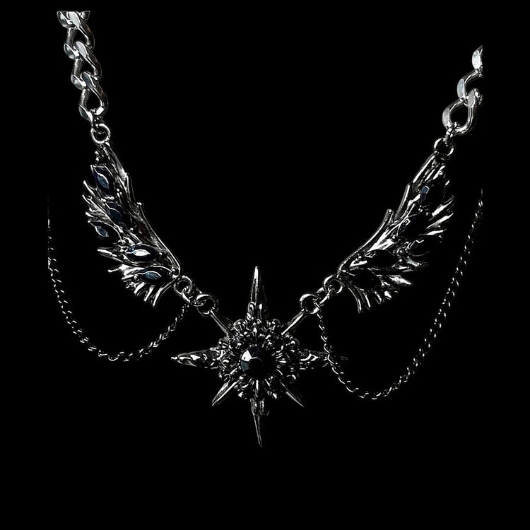 Winged Star Necklace - Twel2Three
