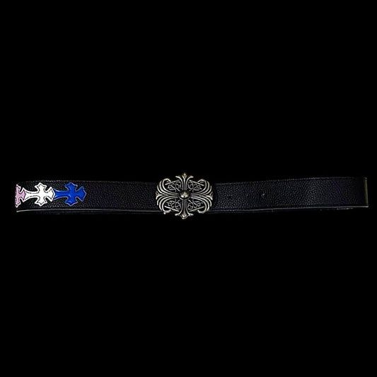 All Chrome Strapped Belt - Twel2Three