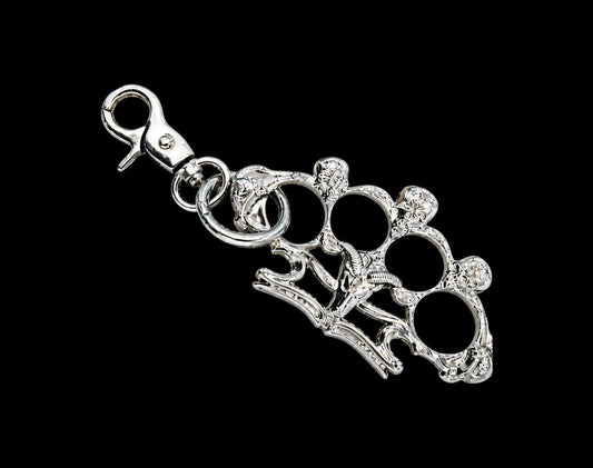 Chrome Reaper Knuckle Keychain - Twel2Three