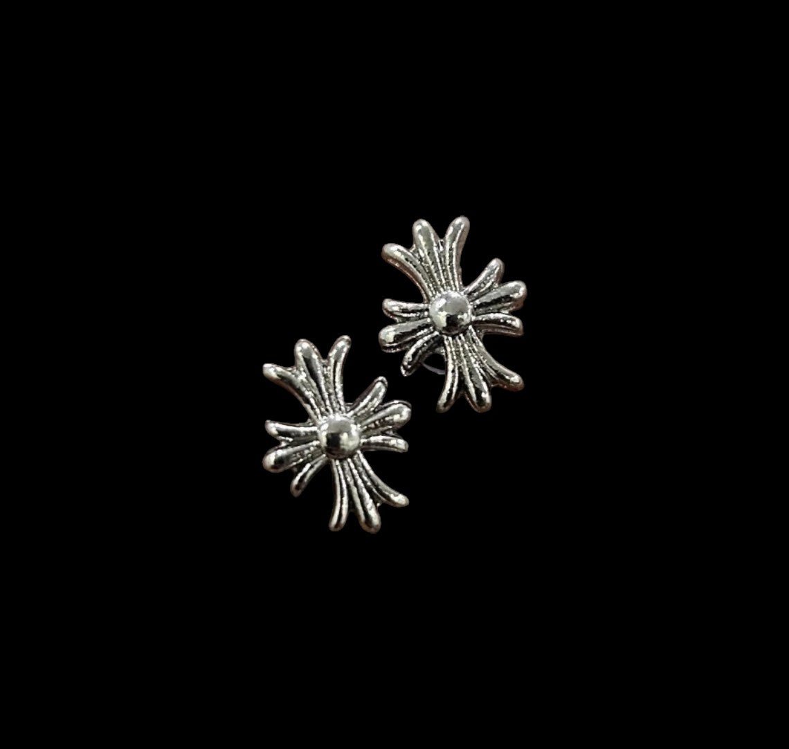 Cross Stud Earrings - Twel2Three