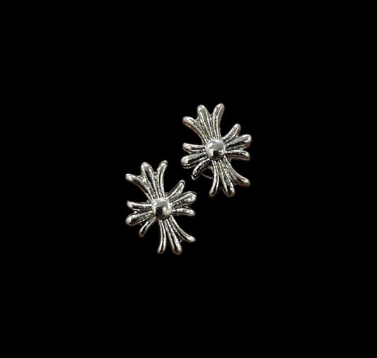 Cross Stud Earrings - Twel2Three