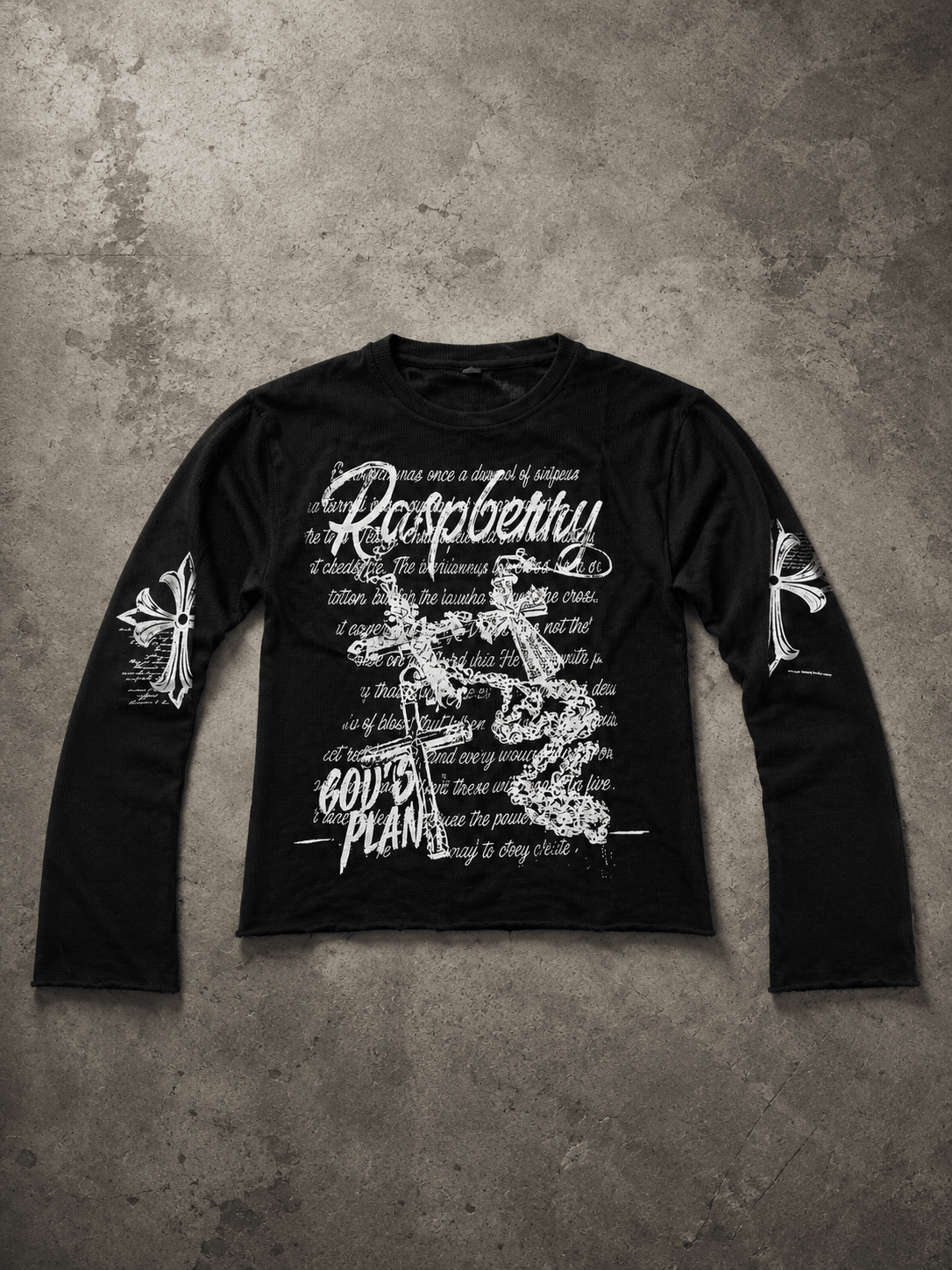 “Fallen Angel” Waffle Tee - Twel2Three