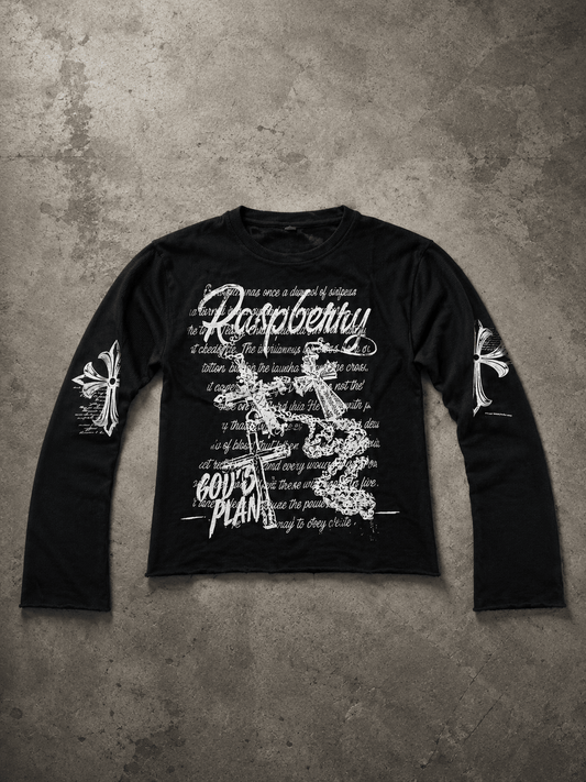 “Fallen Angel” Waffle Tee - Twel2Three