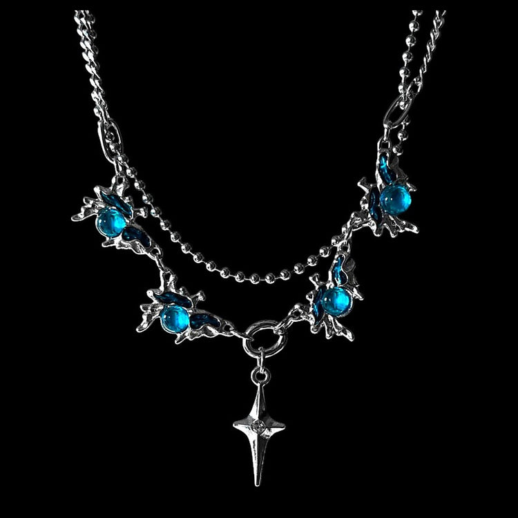 Floral Link Chain Necklace - Twel2Three