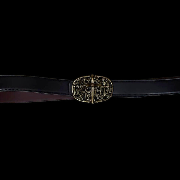 Heavy Chrome Buckle Belt - Twel2Three