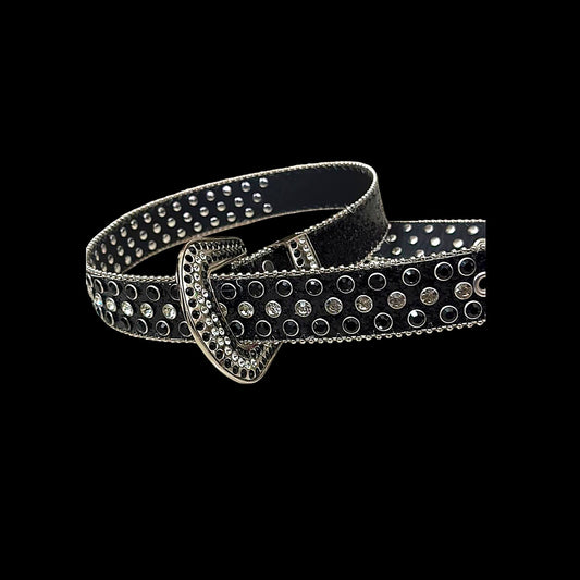 Midnight Studded Rhinestone Belt - Twel2Three