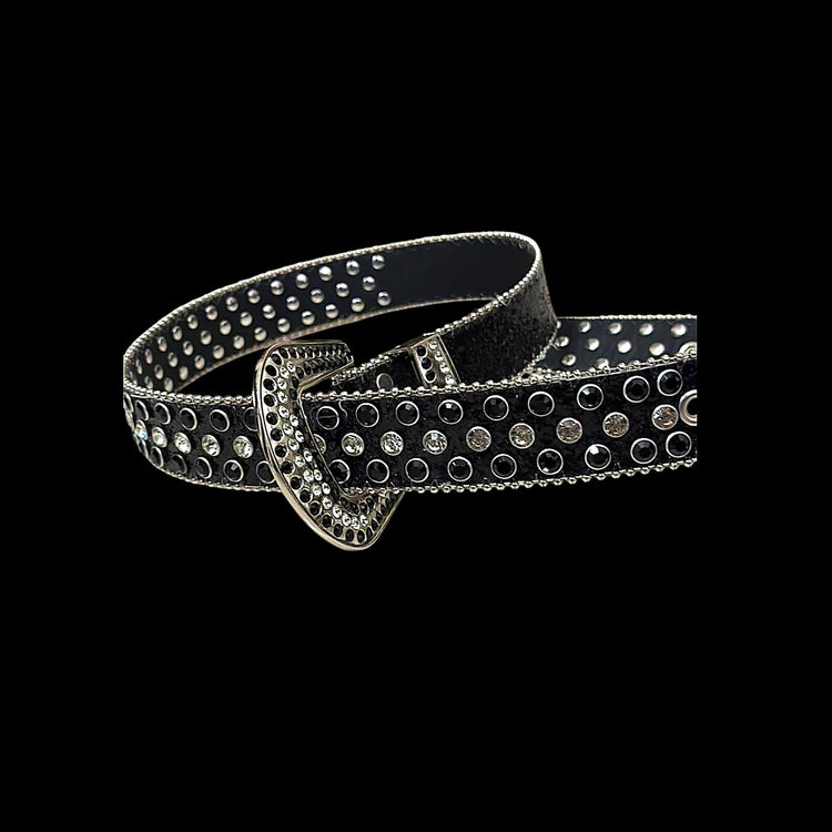 Midnight Studded Rhinestone Belt - Twel2Three