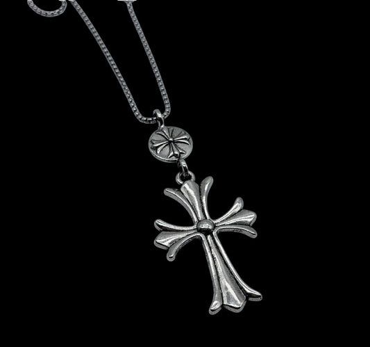 Rosette Cross Necklace - Twel2Three