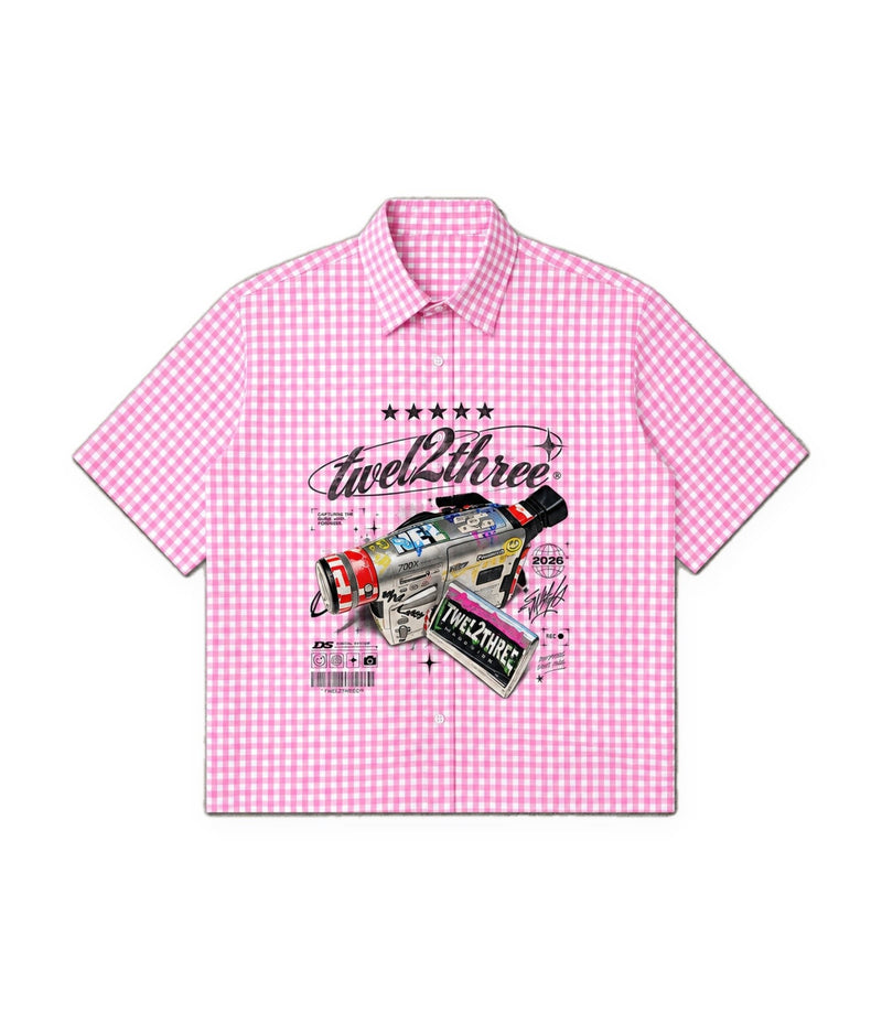 “TAPE 1223” Boxy Shirt - Twel2Three