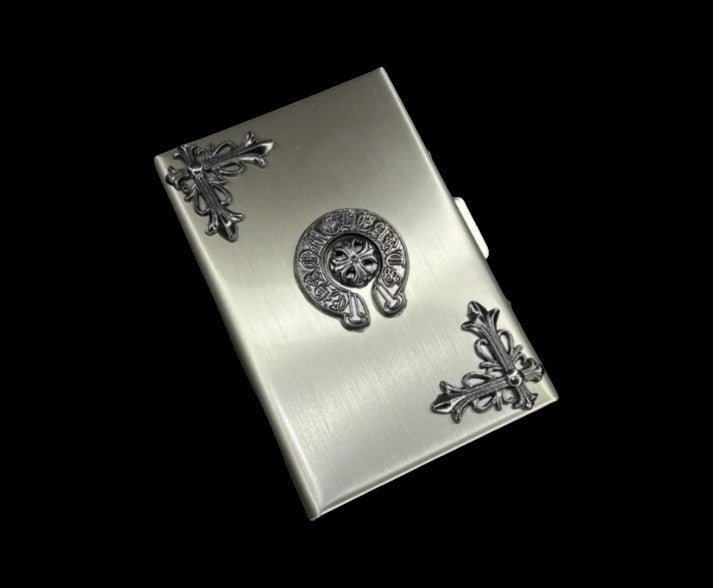 Vintage Gothic Metal Card Holder Wallet – Cross Edition - Twel2Three