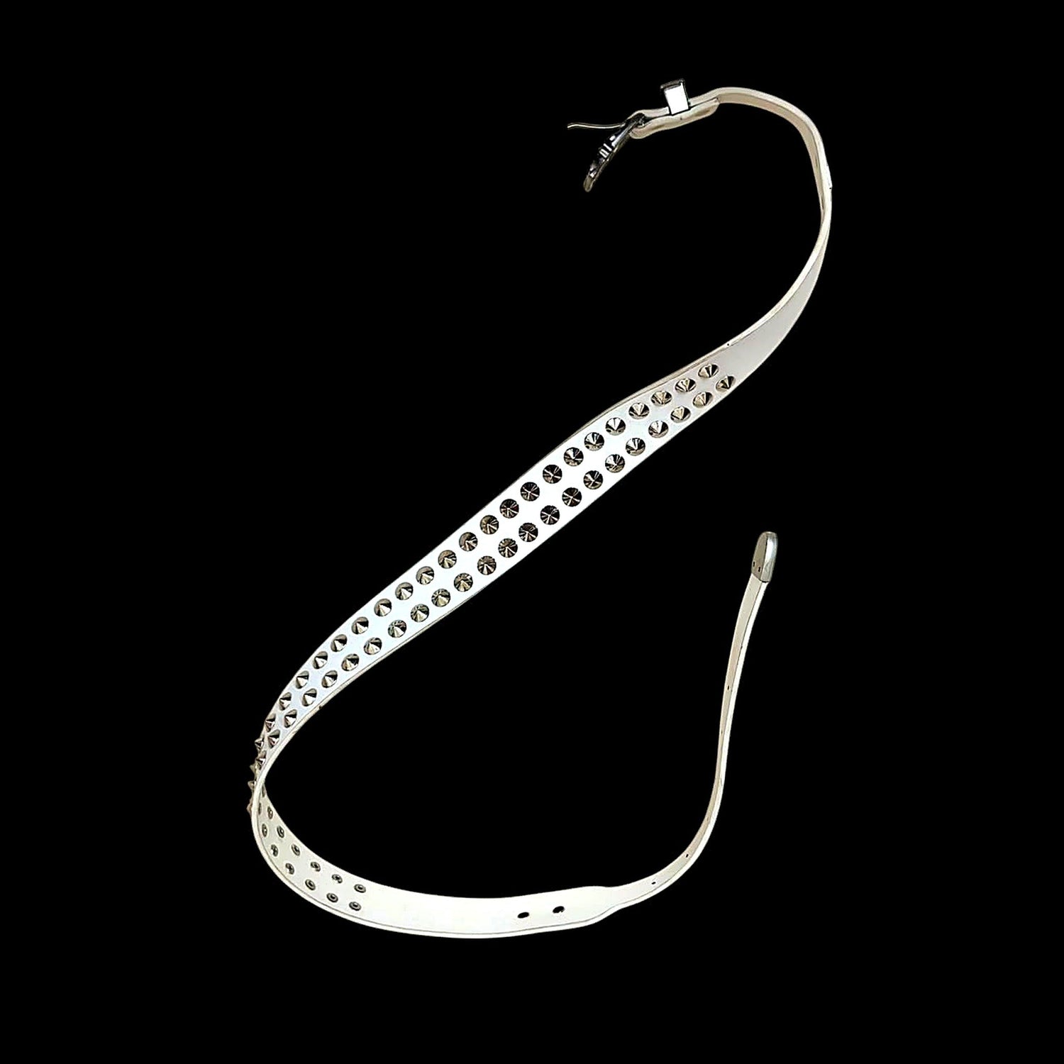 White Gothic Bullet Belt - Twel2Three
