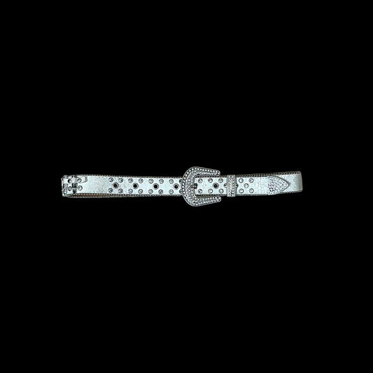 White Gothic Bullet Belt - Twel2Three