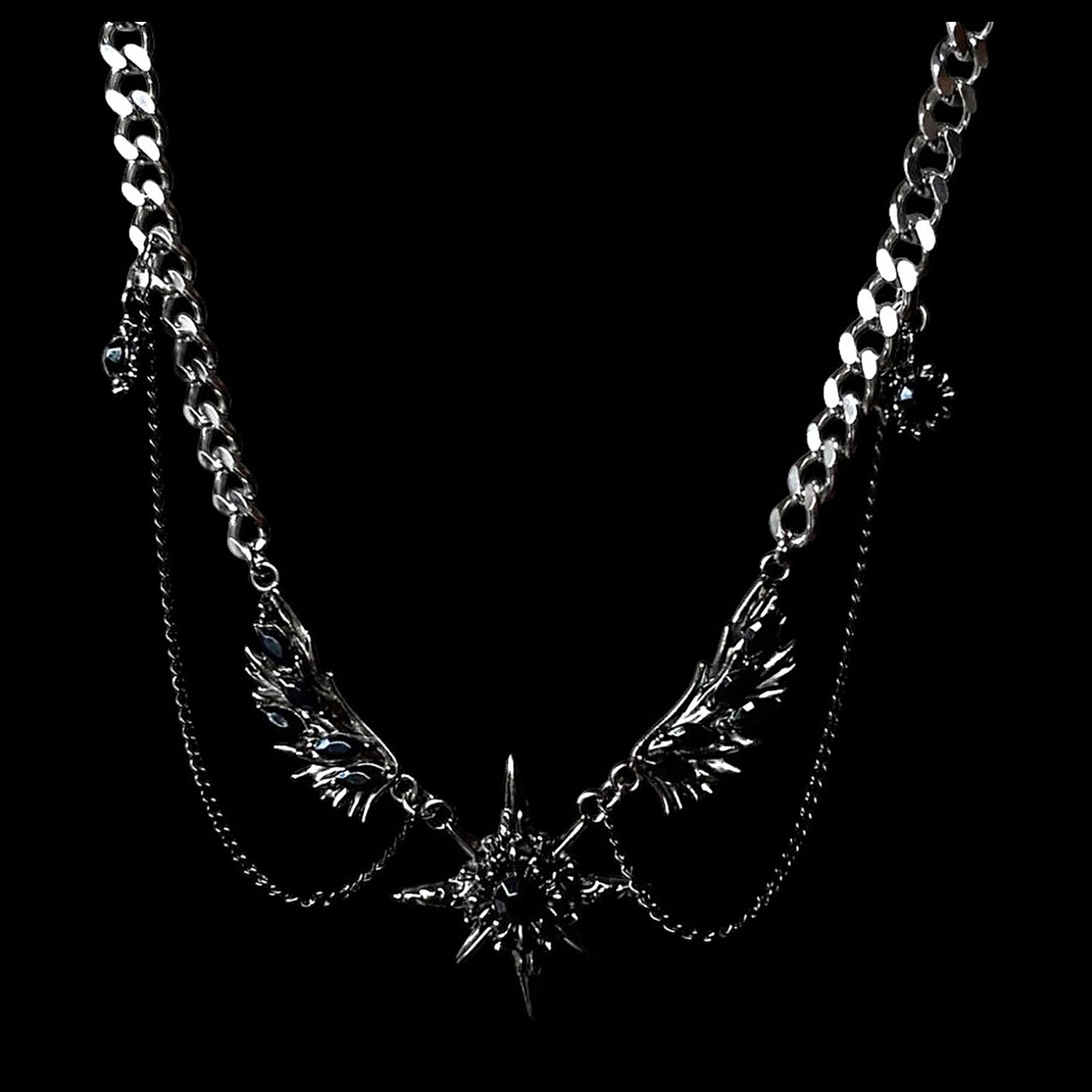 Winged Star Necklace - Twel2Three