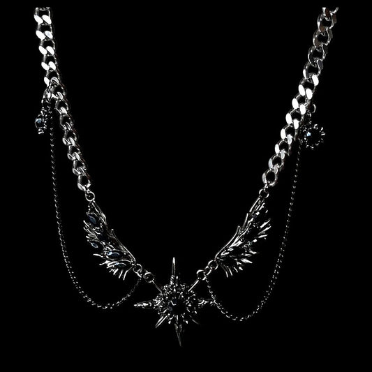 Winged Star Necklace - Twel2Three