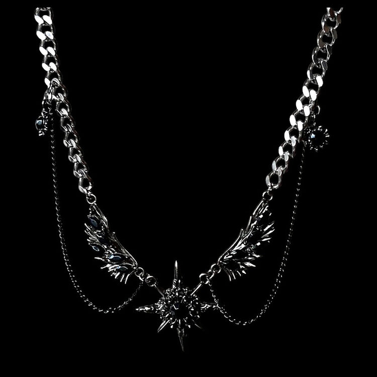 Winged Star Necklace - Twel2Three