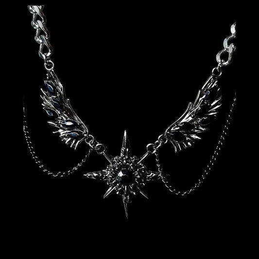 Winged Star Necklace - Twel2Three
